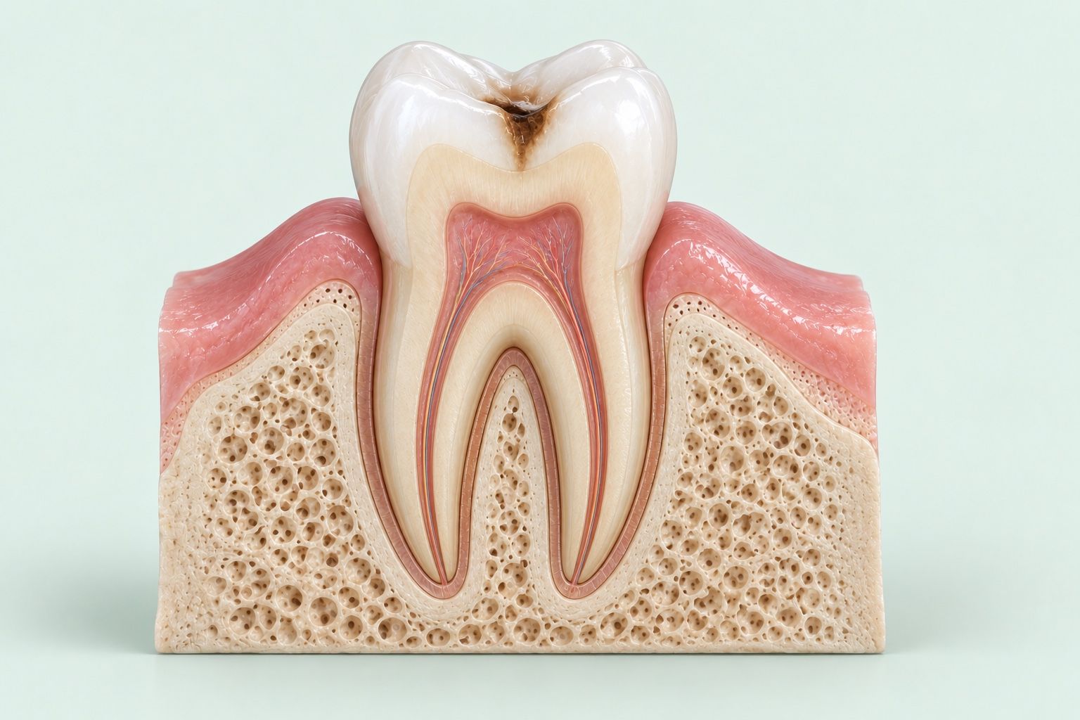 Illustration : Caries et dévitalisation